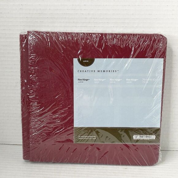 2008 Creative Memories Flex-Hinge Scrapbook Album (No Pages) 8.5" x 9" Burgundy - Picture 1 of 2